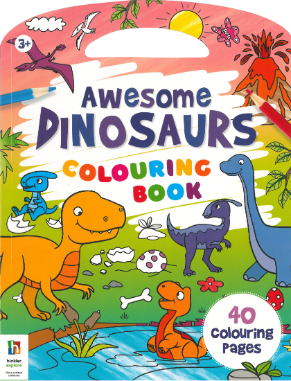 Picture of HINKLER EXPLORE COLORING BOOK-AWESOME DINOSAURS