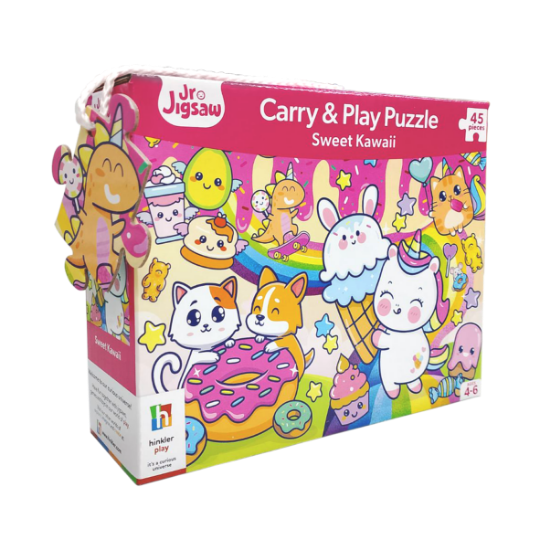 Picture of JR JIGSAW CARRY AND PLAY PUZZLE-SWEET KAWAII