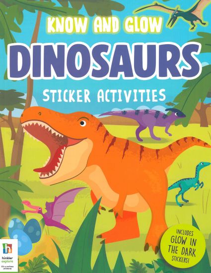 Picture of KNOW AND GLOW STICKER ACTIVITIES GLOW IN THE DARK-DINOSAURS
